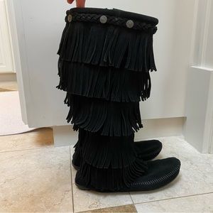 Minnetonka Fringe Boots